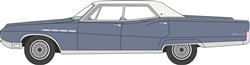Oxford 87BE68002 HO 1968 Buick Electra 225 Assembled Medium Teal Blue Mist Parchment