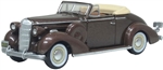 Oxford 87BS36007 HO 1936 Buick Special Convertible Assembled Top Down Metallic Brown