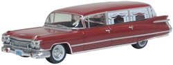 Oxford 87CM59002 HO 1959 Cadillac Miller-Meteor Futura Limousine Assembled Seminole Red