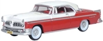Oxford 87CNY55001 HO 1955 Chrysler New Yorker Deluxe St. Regis Assembled Tango Red Platinum