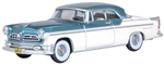 Oxford 87CNY55004 HO 1955 Chrysler New Yorker Deluxe St. Regis Platinum Jade Green