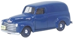 Oxford 87CV50006 HO 1950 Chevrolet 3100 Cargo Van Assembled Mariner Blue