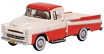 Oxford 87DP57001 HO 1957 Dodge D100 Sweptside Pick Up Truck Assembled Tropical Coral Ivory