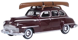 Oxford 87DS46007 HO 1946-1948 Desoto Suburban Sedan Royal Maroon