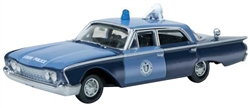 Oxford 87FF60002 HO 1960 Ford Fairlane 500 Town Sedan Assembled Massachusetts State Police Radar Car