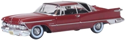 Oxford 87IC59003 HO 1959 Imperial Crown 2-Door Hardtop Assembled Radiant Red Black