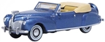 Oxford 87LC41007 HO 1941 Lincoln Continental Convertible Assembled Darian Blue Tan