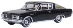 Oxford 87PB65004 HO 1965 Plymouth Barracuda Black Gold