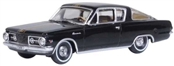 Oxford 87PB65004 HO 1965 Plymouth Barracuda Black Gold