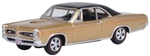 Oxford 87PG66003 HO 1966 Pontiac GTO Assembled Martinique Bronze Black