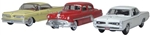 Oxford 87SET004 HO Pontiac 100th Anniversary Set Assembled 1 Each: Rocket 88, Bonneville Coupe, GTO