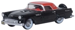 Oxford 87TH56008 HO 1956 Ford Thunderbird Assembled Raven Black Fiesta Red
