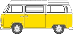 Oxford NVW016 N Volkswagen T2 Bay Window Camper Assembled Saturn Yellow White