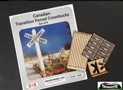 Osborn Model Kits 1009 HO Transition Crossbucks 5S Kit