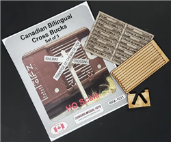 Osborn Model Kits 1031 HO Bilingual Crossbucks Kit