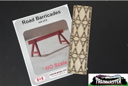 Osborn Model Kits 1040 HO Road Barricades 8Pk