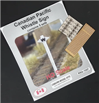 Osborn Model Kits 1047 HO CP Whistle Signs 5 Set Kit