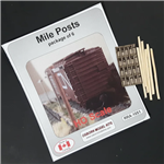Osborn Model Kits 1051 HO Mile Posts 6 pk Kit