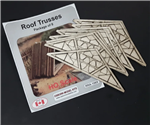 Osborn Model Kits 1069 HO Roof Truss 8/Pkg