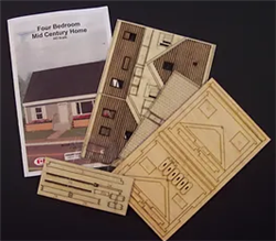 Osborn Model Kits 1103 HO Four Bedroom Home Kit