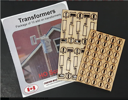 Osborn Model Kits 1106 HO Transformers For Utility Poles Kit