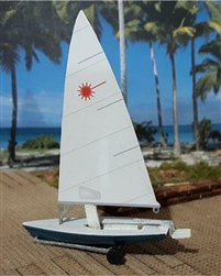 Osborn Model Kits 1129 HO Laser Sailboat 2 pk Kit