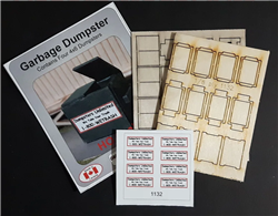 Osborn Model Kits 1132 HO Garbage Dumpster