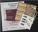 Osborn Model Kits 3063 N 20' Intermodal Container 2 pk Kit