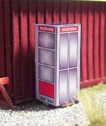 Osborn Model Kits 3088 N Vintage Phone Booth 2 pk Kit