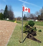 Osborn Model Kits 3093 N Canadian Flag & Pole 3 pk Kit