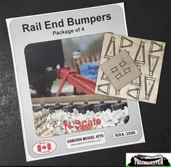 Osborn Model Kits 3096 N Rail End Bumper 4 pk Kit