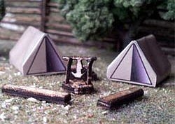 Osborn Model Kits 3113 N Tents/Fire Pit Camp SCN Kit