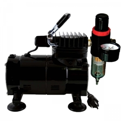 Paasche DA300R 1/8 Horsepower Piston Air Compressor w/Auto Shutoff & Regulator