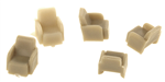 Palace Car Co. HO Passenger Car Seating Lounge Seats pkg 100