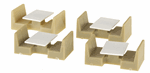 Palace Car Co. 500510 HO Passenger Car Seating Cafe Booths Pkg 10