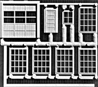 Pikestuff 3000 HO Machine Shop Doors & Windows