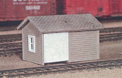 Pikestuff 6 HO Wood Handcar Shed Kit