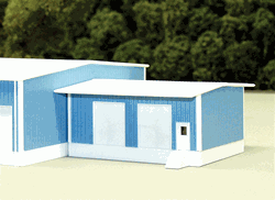 Pikestuff 8018 N Add-On Loading Dock Building w/4 Overhead Doors Kit
