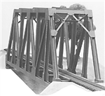 Plastruct 1002 HO Truss Bridge Kit Scale 120'