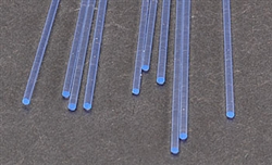 Plastruct 90252 Fluorescent Acrylic Rods Blue 3/32 x 10" Long Pkg 8
