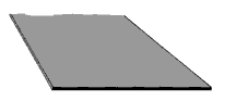 Plastruct 90366 ABS Strip Stock 1-1/4 x 24" Steel .030" .08cm Pkg 4