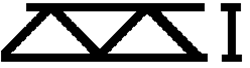 Plastruct 90402 ABS Open Web Truss Warren Style 2 3/16 x 6"