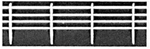 Plastruct 90455 O 4-Bar Horizontal Fence 30"