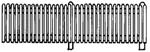 Plastruct 90461 O Picket Fence Vertical Rails 30"
