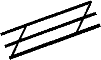 Plastruct 90691 Styrene Stair Rails Pkg 2 3-5/8" Long