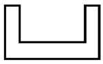 Plastruct 90585 Styrene Structural Shapes Deep Channels 1/4 x 24" Long Pkg 5