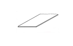 Plastruct 90743 Styrene Plastic Strips 0.04 x 0.06 x 10" Pkg 10