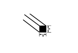 Plastruct 90740 Styrene Rod Square 0.04 x 10" Long Pkg 10