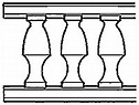 Plastruct 90901 N Balcony Railings Pkg 2 6-1/2"