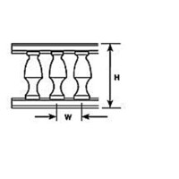 Plastruct 90903 O Balcony Railings Pkg 2